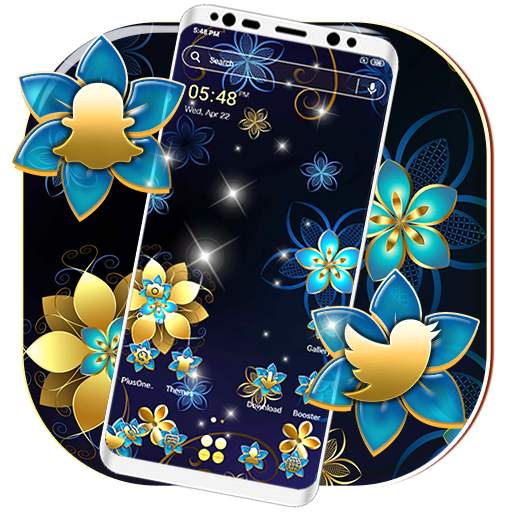 Golden Blue Flower Launcher Th 2.0.3