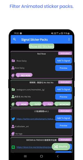Signal Messenger Stickers|Sticker for Signal screenshot 4