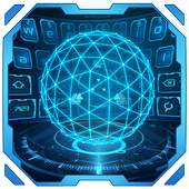 3D Next Tech Keyboard Theme 10001002