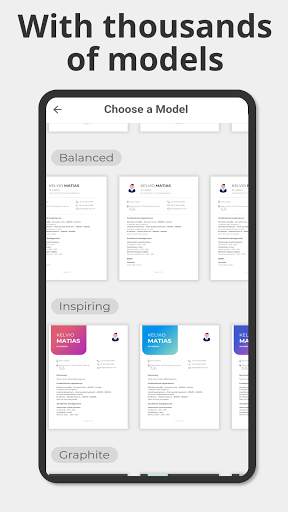 My Resume: Quick and Easy screenshot 3