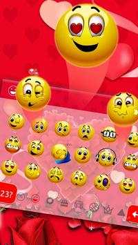 Red full love keyboard theme screenshot 3