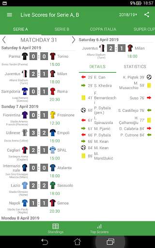 Live Scores for Serie A 2020/2021 screenshot 9