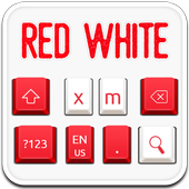 Red White Keyboard icon