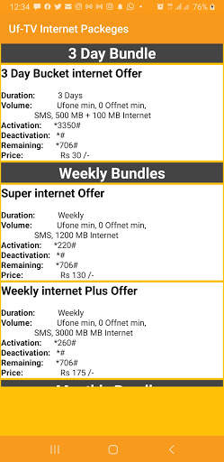 Uphone Sim Packages 2022 screenshot 4