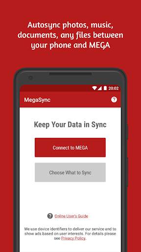Autosync for MEGA - MegaSync 1 تصوير الشاشة