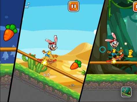 Funny Bunny Skater Run screenshot 5