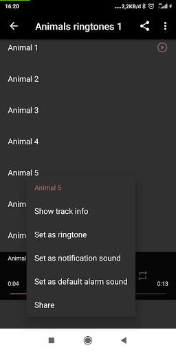 Animals ringtones screenshot 4