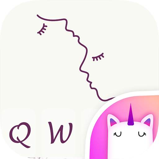 Simple Kiss Emoji Keyboard Theme 1.0