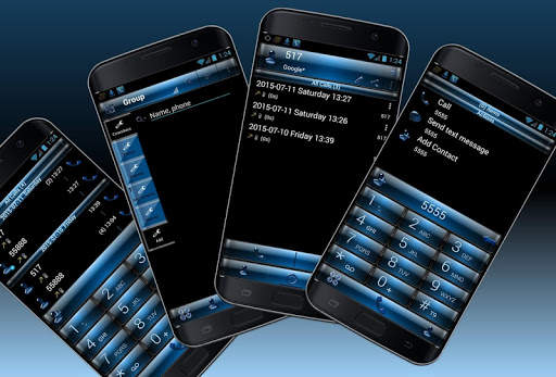 Theme x Drupe and RocketDial Dusk Blue screenshot 1