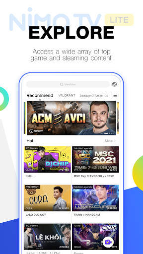 Nimo TV Lite screenshot 1