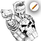 How to draw Weapons on 9Apps