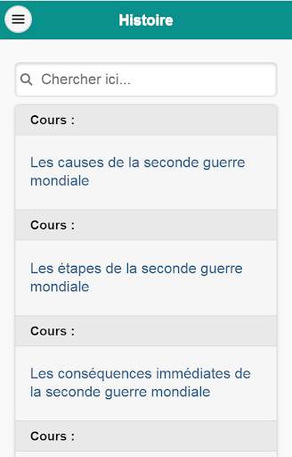Histoire : Cours screenshot 1