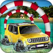 Water Surfer Beach Racing Car & Jeep Float Driving logo