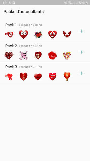 Heart Stickers WAStickerApps screenshot 1