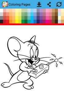 Coloring Book Tom and Mouse screenshot 3