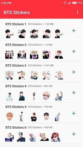 BTS Stickers For WhatsApp - WAStickerApps screenshot 1