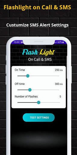 Flashlight on Call & SMS - Flash alert screenshot 6