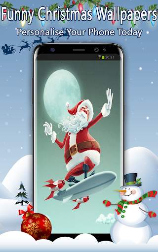 Funny Christmas Wallpapers स्क्रीनशॉट 1