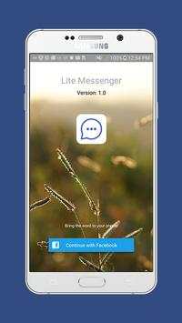 Fast Mesenger - Lite Messenger screenshot 1