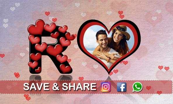 Love Heart Text Photo Frames скриншот 4