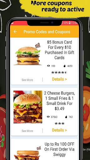 Food Coupons For Burger King 1001- Burger Shop 🍔 screenshot 5