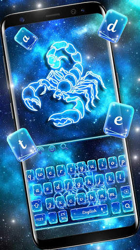Galaxy Scorpion Keyboard Theme स्क्रीनशॉट 1
