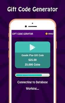 Gift Code Generator 5 تصوير الشاشة