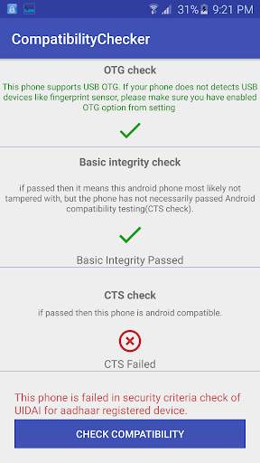 RD Service - compatibility checker screenshot 3
