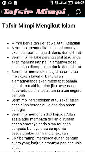 Tafsir Mimpi Di Dalam Islam скриншот 11