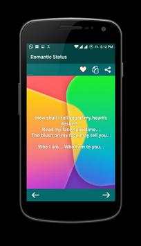 Romantic Status App screenshot 2