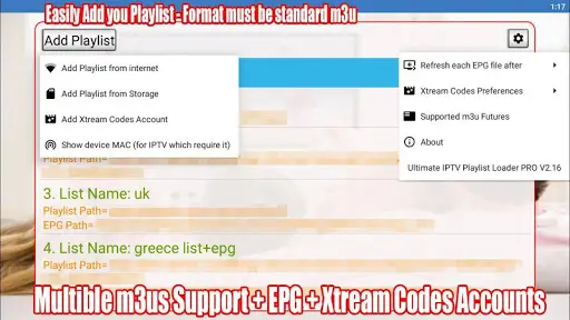 Ultimate IPTV Playlist Loader screenshot 1