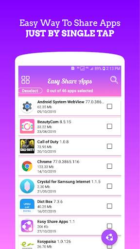 EasyShare Apps - Bluetooth App Sender & Extractor screenshot 2