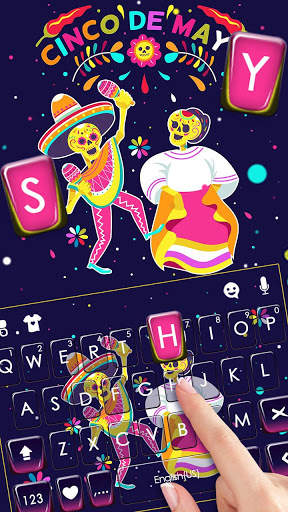 Tema Keyboard Cinco de Mayo screenshot 3