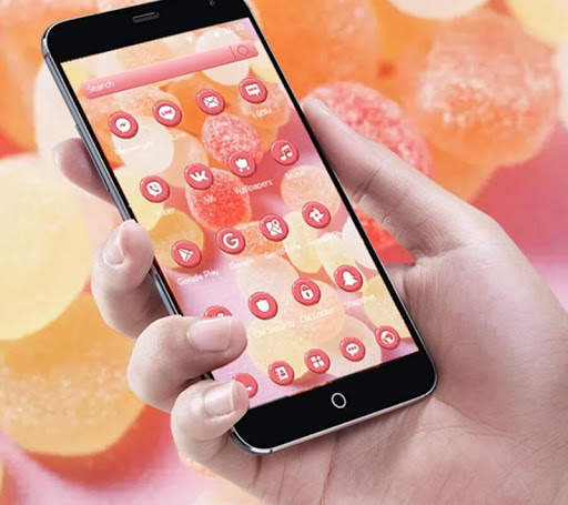 Lollipop and marshmallow pink candy wallpaper screenshot 4