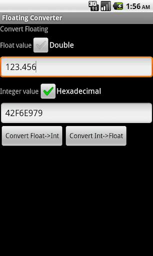 Floating Point Converter screenshot 1