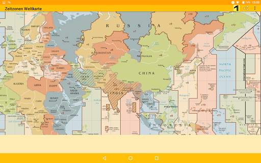 Time Zone Map 7 تصوير الشاشة