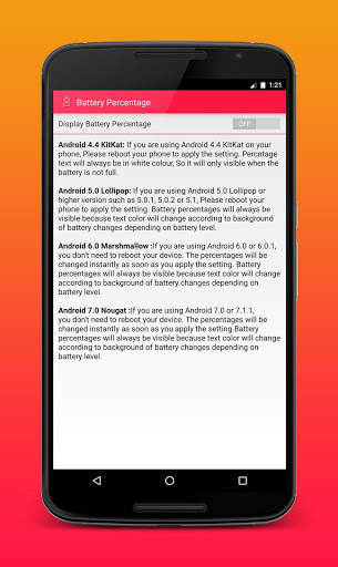 Battery Percentage screenshot 1