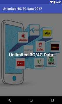 Unlimited 3G 4G Data 1 تصوير الشاشة