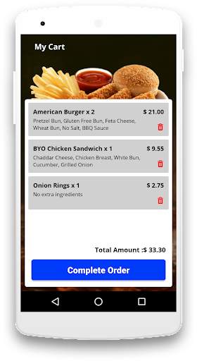 King Burger delivery app скриншот 3