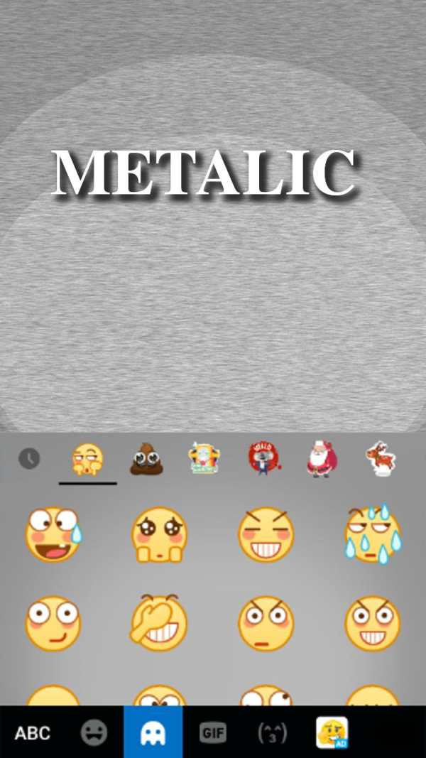 Metallic Kika Keyboard Theme screenshot 3