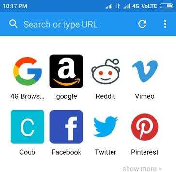 4G Browser screenshot 1