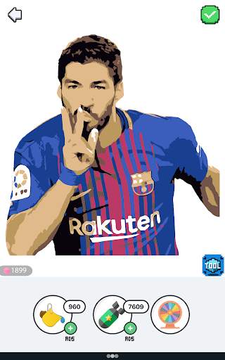 Footballer Soccer Stars - Color By Number Game screenshot 2