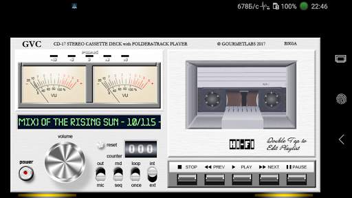 GVC CD-17 folder player VU-meter vintage deck screenshot 1