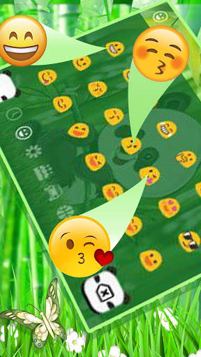 Cute Panda Keyboard Theme screenshot 3