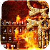 Flaming Skull Keyboard icon
