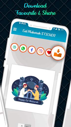 Eid Mubarak GIF : Eid Mubarak Sticker For Whatsapp screenshot 3