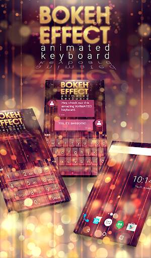 Bokeh Effect Animated Keyboard screenshot 1