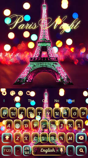 Paris Night Keyboard स्क्रीनशॉट 4