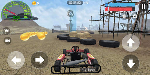 Racing Kart 3D: Desert race screenshot 3