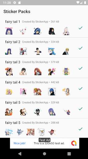 Fairy Tail Sticker Wa screenshot 1